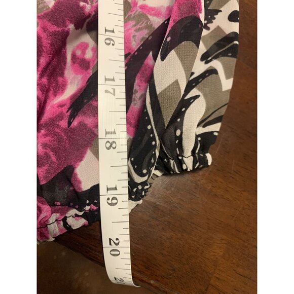 Alfani Paisley Floral Rhinestone Casual Blouse Size P/S - Picture 6 of 8